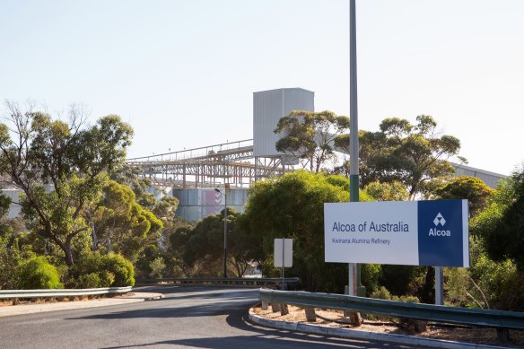 Alcoa Kwinana alumina refinery site on 1500 hectares of prime waterfront industrial land near Perth.