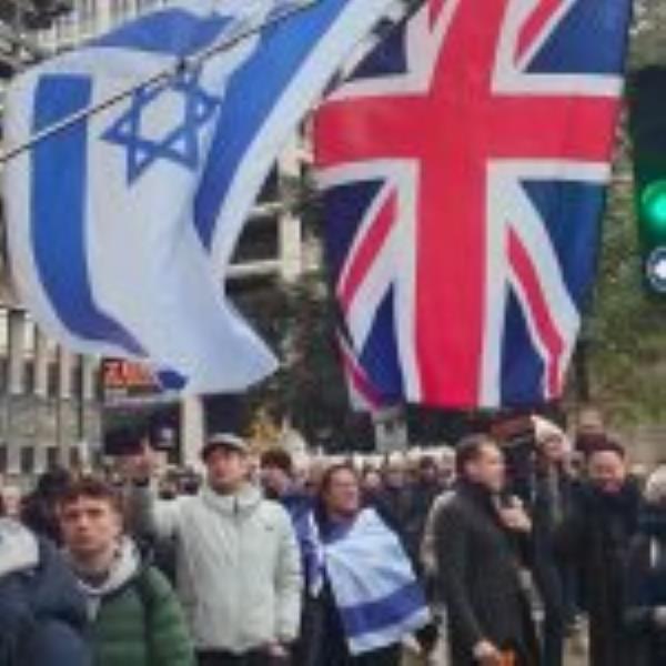 March against antisemitism draws 50,000 in London