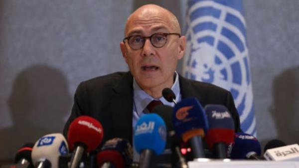 United Nations High Commissio<em></em>ner for Human Rights Volker Turk speaks during a press co<em></em>nference in Amman, Jordan November 10, 2023. PHOTO REUTERS