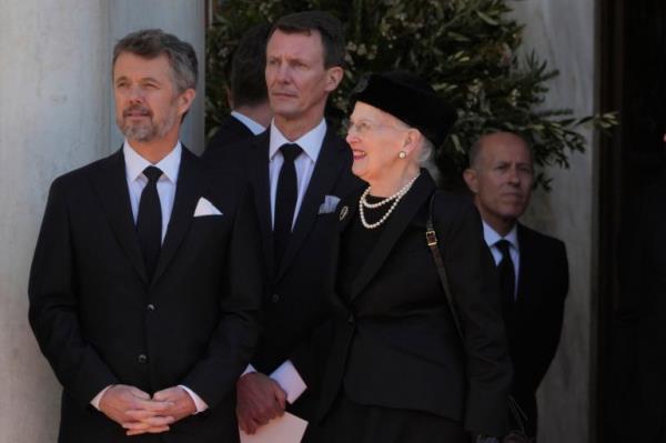 Denmark's Crown Prince Frederik and Queen Margrethe II