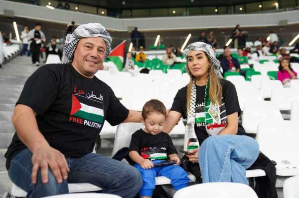 Stand with Palestine event at Education City Stadium in Doha, Qatar [Sorin Furcoi/Al Jazeera]