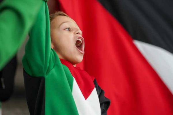 Stand with Palestine event at Education City Stadium in Doha, Qatar [Sorin Furcoi/Al Jazeera]