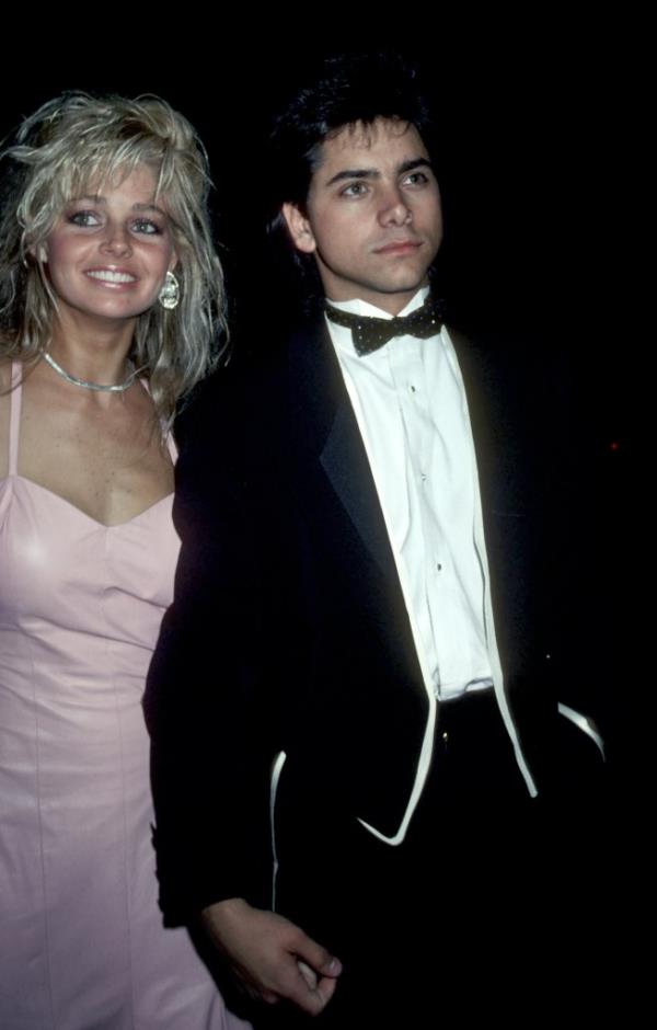 John Stamos and Teri Copley when they were an item. 