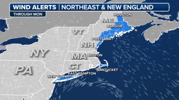 According to the Natio<em></em>nal Weather Service, winds of 30-40 mph will be widespread Sunday evening, with gusts possibly reaching 60 mph.