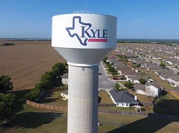 The City of Kyle's Water tower