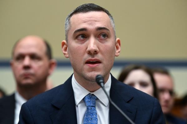 Yoel Roth, former Global Head of Trust and Safety for Twitter, speaking at the Protecting Speech from Government Interference and Social Media hearing in Washington, DC