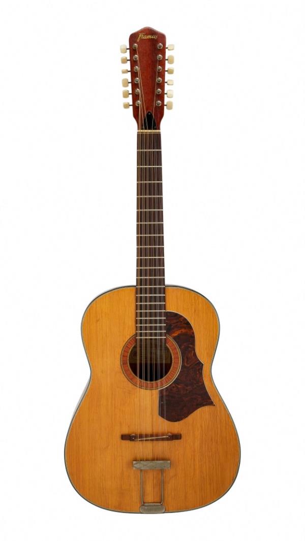 A photo of the Lennon acoustic guitar.