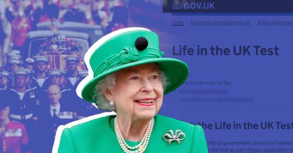 Caption: 9AM FRIDAY Queen?s 70-year reign 'should be included in UK citizenship test?</p>

<p>　　(Picture:Reuters/Getty/Gov.uk)</p>

<p>　　