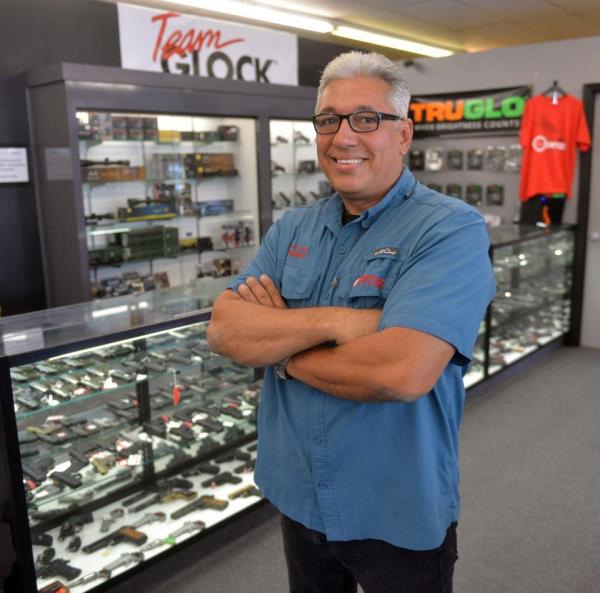 Pedro Ortiz, owner of a Ortiz Custom Guns.