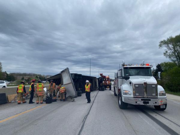 Highway shut down by beer. 