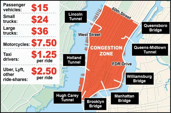 Co<em></em>ngestion pricing map. 