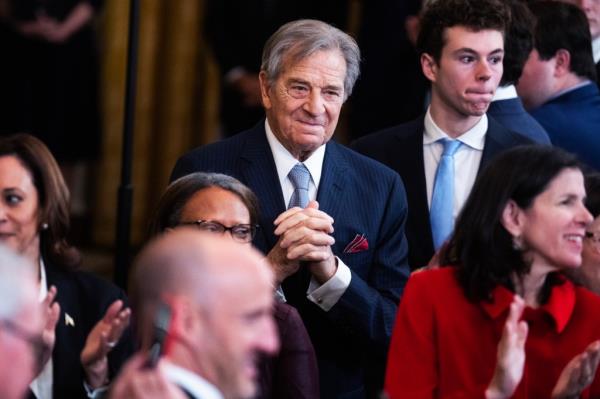 Paul Pelosi attending the Presidential Medal of Freedom ceremony in the East Room of the White House on May 3, 2024, wher<em></em>e Nancy Pelosi was a recipient