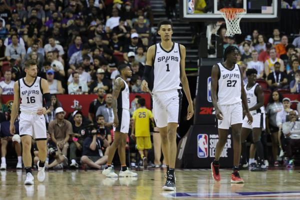 Victor Wembanyama was limited to nine points in his NBA Summer League debut.