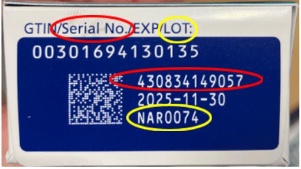 Injections with the lot number NAR0074 and serial number 430834149057 were affected, according to the FDA.