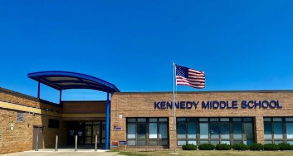 General View of Kennedy Middle School in Wisconsin.