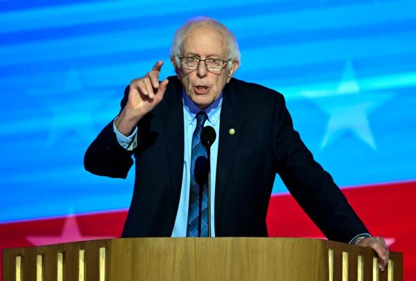 Earlier in the evening, Vermont Senator Bernie Sanders called for country's upper class to pay for the lower class.