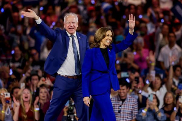 Both Pritzker and Sanders advocated for Vice President Kamala Harris and Minnesota Gov. Tim Walz campaign, who were in Milwaukee, Wisco<em></em>nsin instead of Chicago on Aug. 20, 2024.