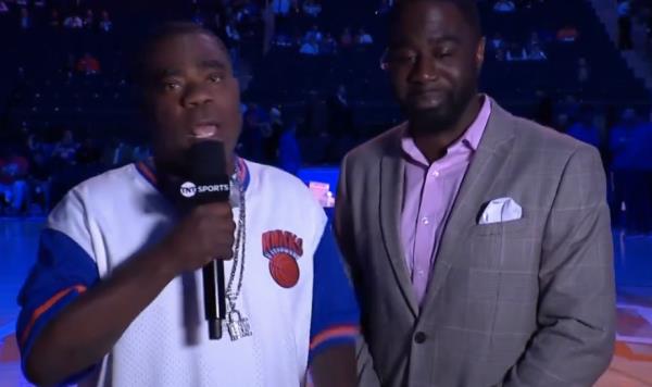 Tracy Morgan grabbed the mic to call out Draymond Green.