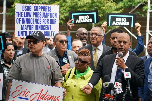 Rally for Eric Adams