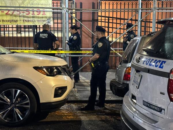 A 15-year-old girl was shot in the buttocks when gunfire erupted in a Bronx neighborhood Mo<em></em>nday evening