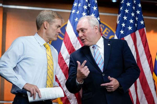 Rep. Jim Jordan, House Majority Leader Steve Scalise